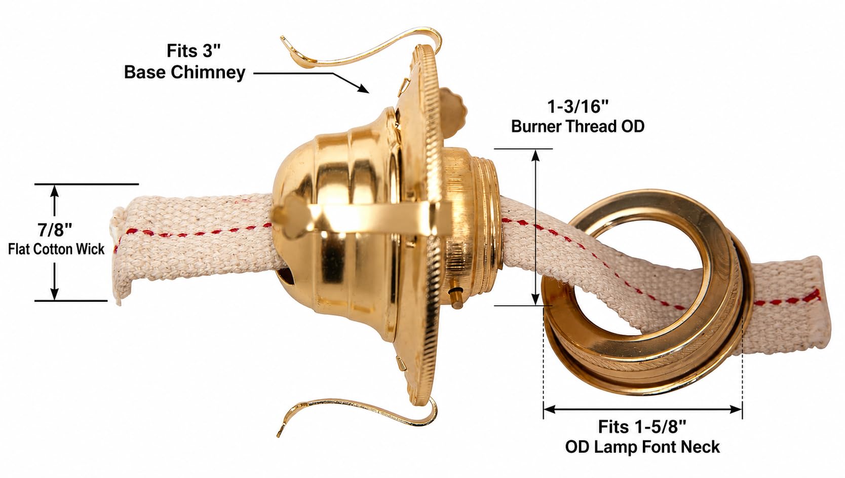Amazon.com: Creative Hobbies Brass Plated Oil Burner with Cotton
